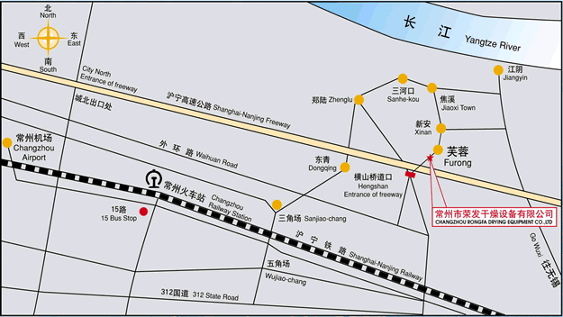 榮發干燥交通示意圖